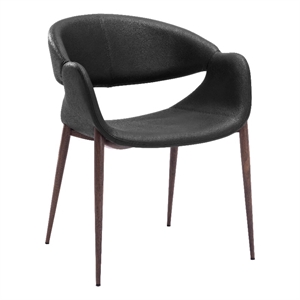 Limay Dining Chair (Set of 2) Black & Walnut