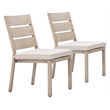 Reefline Armless Dining Chair (Set of 2) Gray