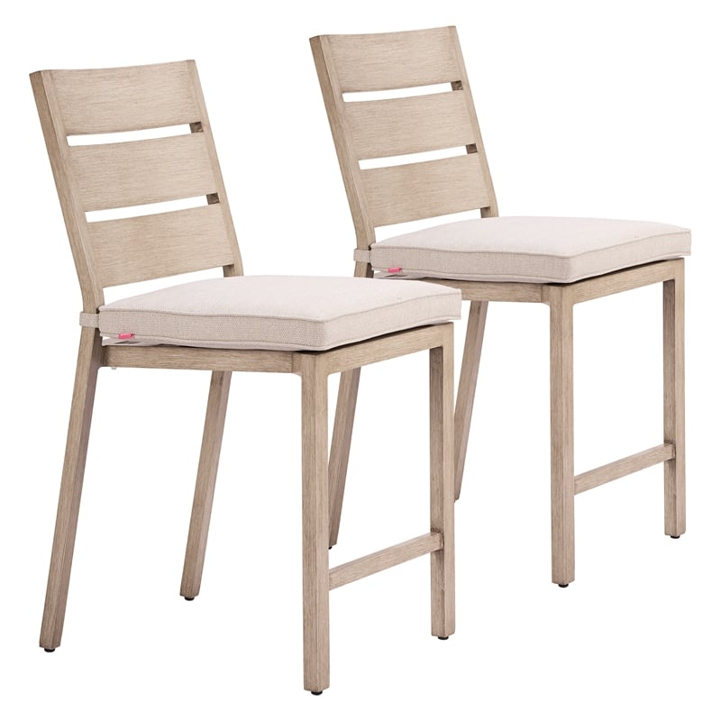 Reefline Armless Counter Stool (Set of 2) Gray