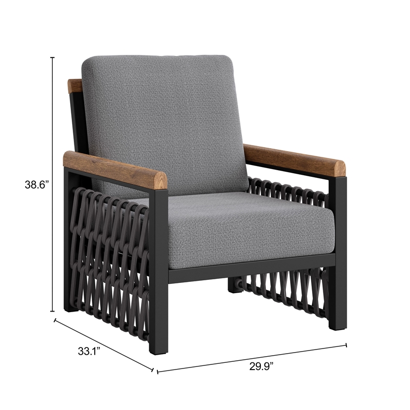 Naru Accent Chair Gray