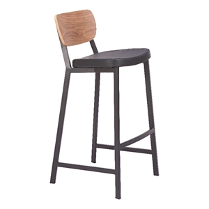 Ardenne Barstool (Set of 2) Black & Brown
