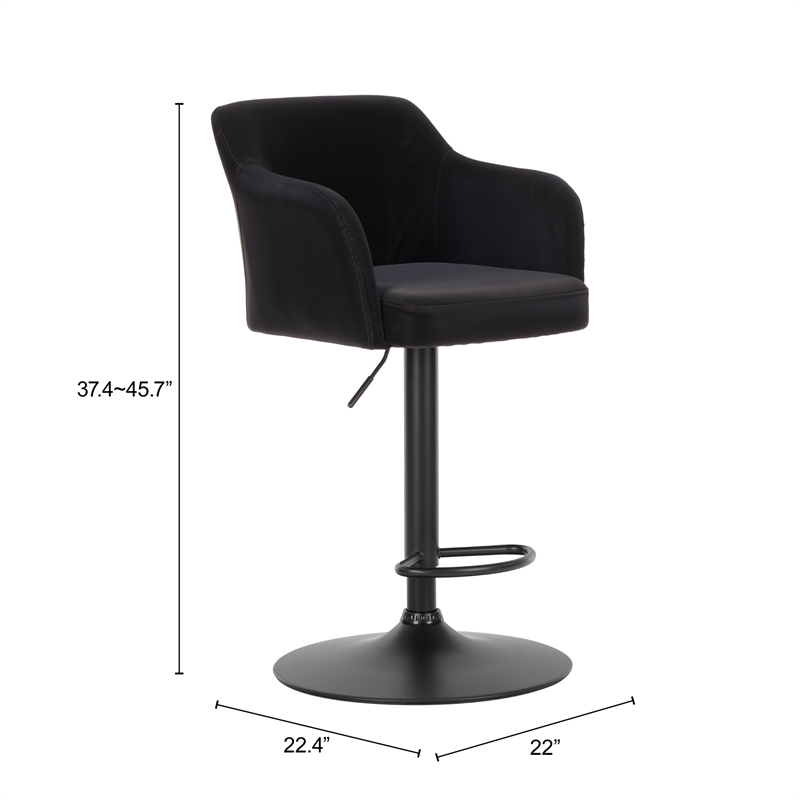 Prescott Barstool Black