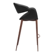 Limay Barstool Black & Walnut