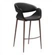 Limay Barstool Black & Walnut