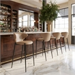 Lino Barstool (Set of 2) Taupe