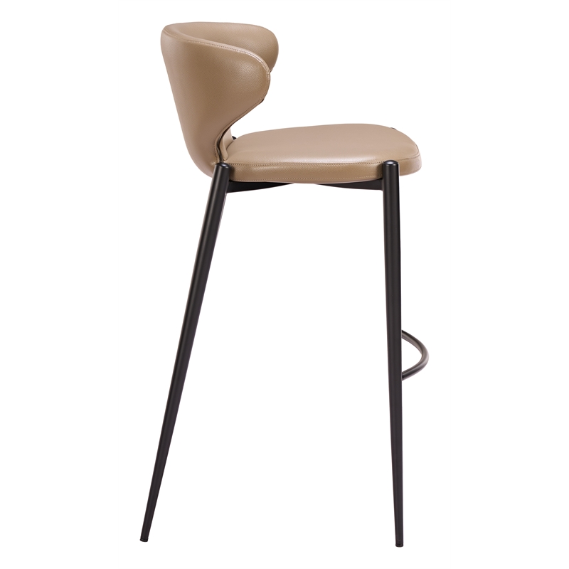 Lino Barstool (Set of 2) Taupe