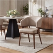 Poise Dining Chair Brown & Walnut