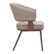 Poise Dining Chair Brown & Walnut