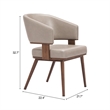 Poise Dining Chair Brown & Walnut