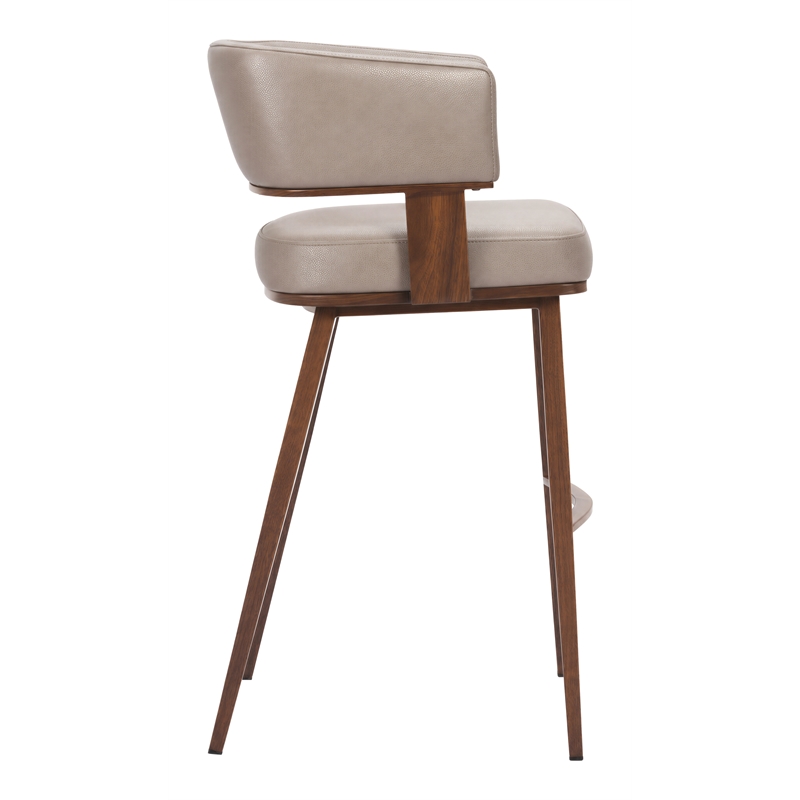 Poise Barstool Brown & Walnut