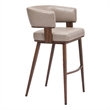 Poise Barstool Brown & Walnut