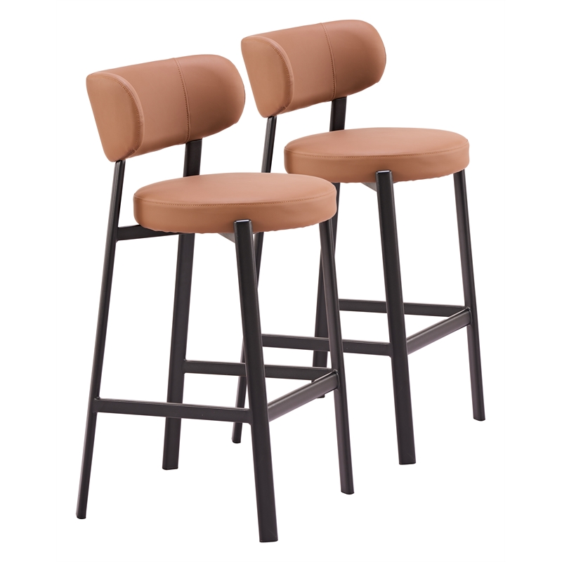 Prairie Barstool (Set of 2) Brown