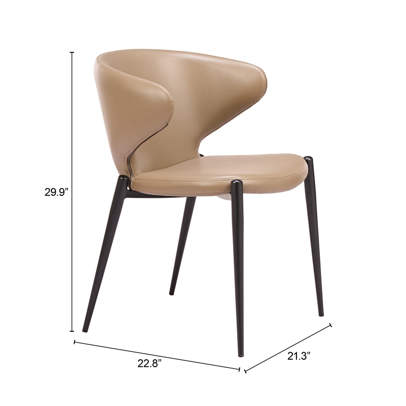 Lino Dining Chair (Set of 2) Taupe