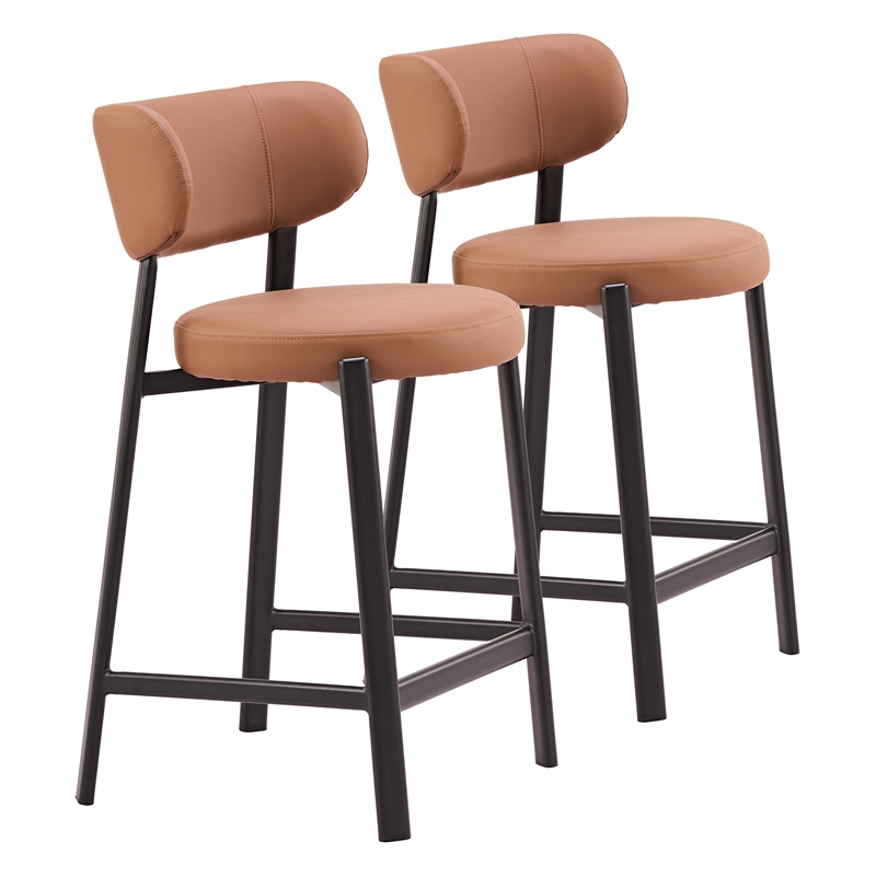 Prairie Counter Stool (Set of 2) Brown