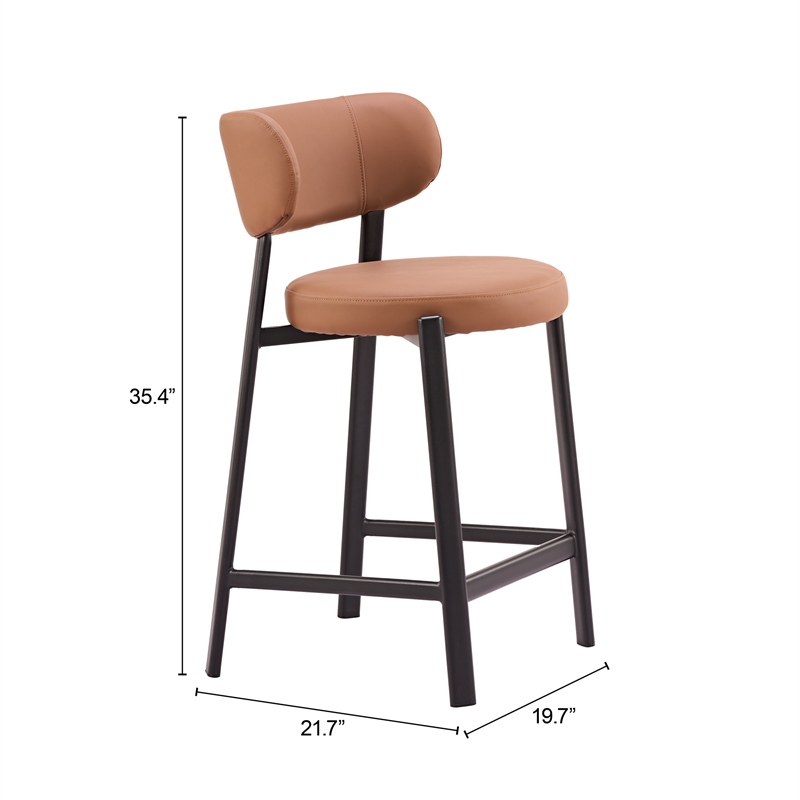 Prairie Counter Stool (Set of 2) Brown