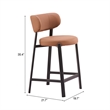 Prairie Counter Stool (Set of 2) Brown