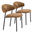 Seville Dining Chair (Set of 2) Brown Cork