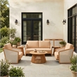 Sakina Lounge Chair Brown