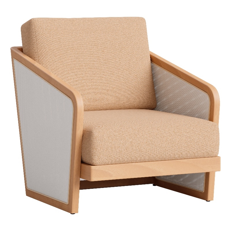 Sakina Lounge Chair Brown
