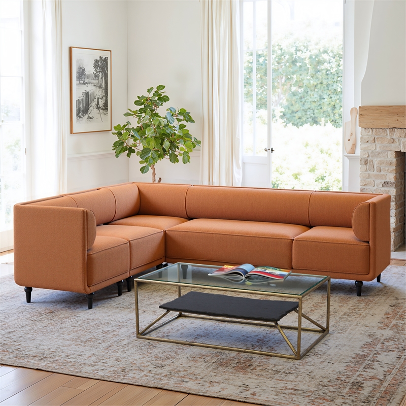 Malben Corner Chair Brown
