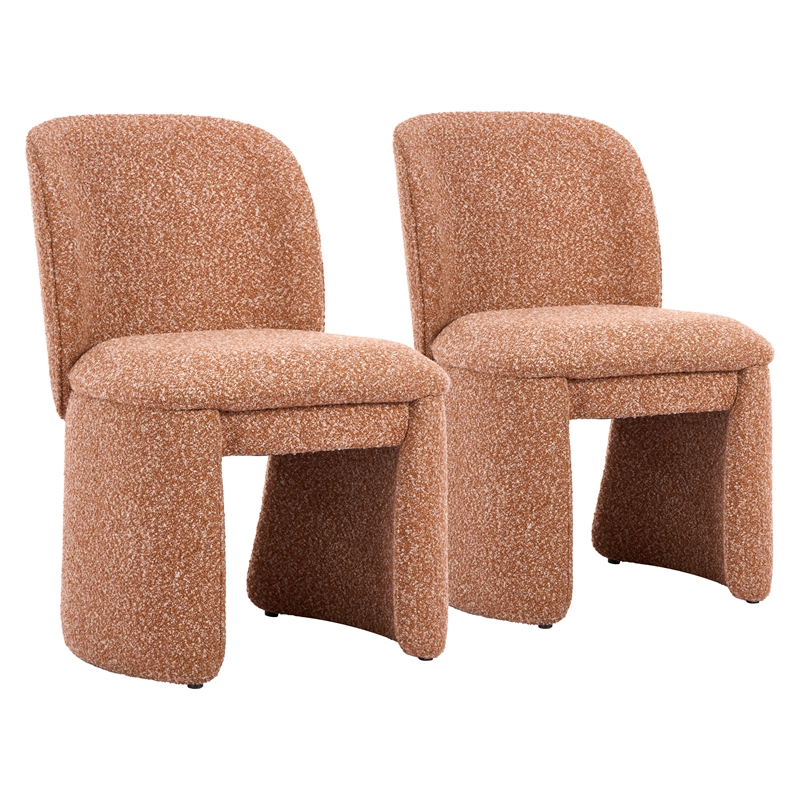 Citrine Dining Chair (Set of 2) Biscuit Brown