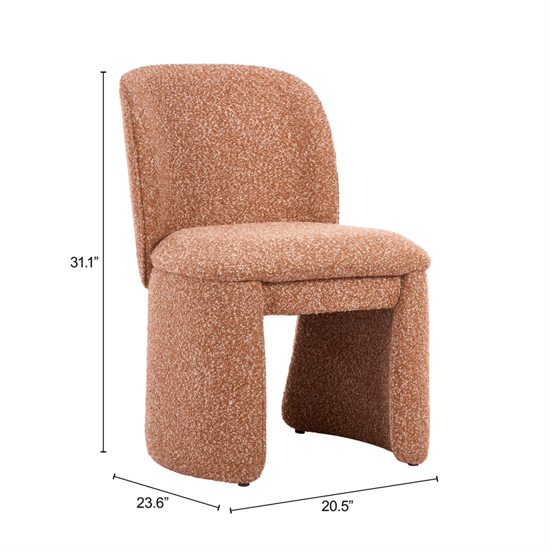 Citrine Dining Chair (Set of 2) Biscuit Brown
