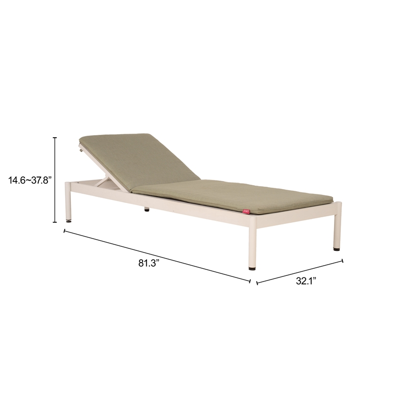 Lychee Chaise Lounge Green
