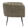Deco Accent Chair Green Tweed