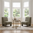 Orleen Accent Chair Checker Green
