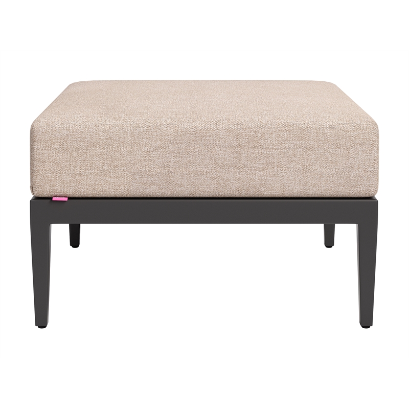 Foret Outdoor Ottoman Black