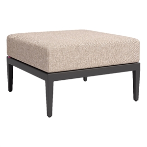 Foret Outdoor Ottoman Black