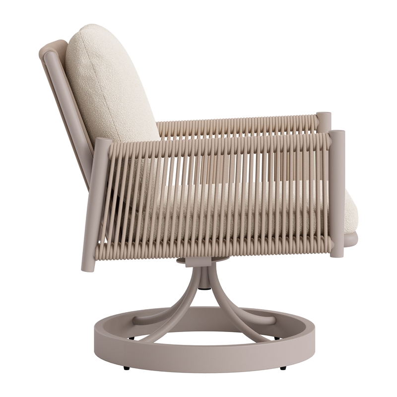 Rivan Swivel Dining Chair Beige