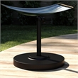 California Umbrella Stainless Steel 50 lbs Base in Black