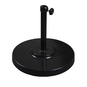 California Umbrella Stainless Steel 50 lbs Base in Black