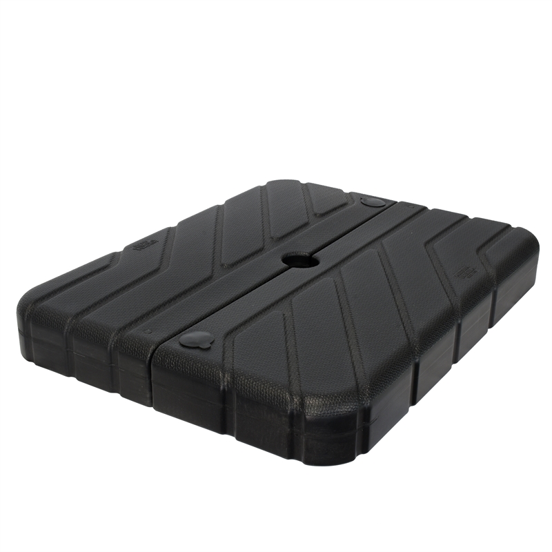 California Umbrella Resin 2 Section Fillable Umbrella Base in Black