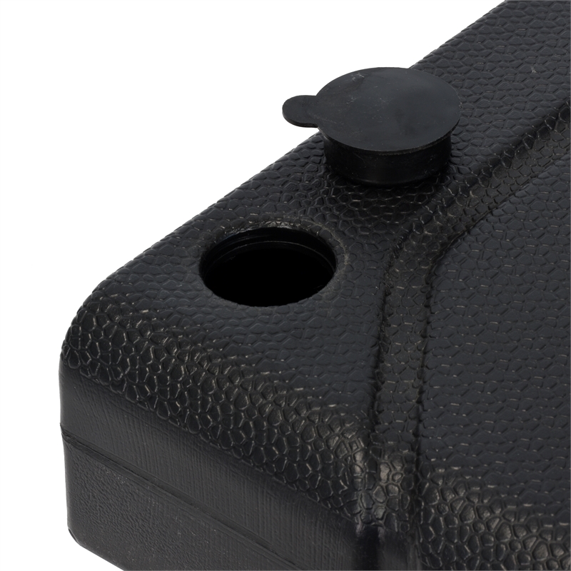 California Umbrella Resin 2 Section Fillable Umbrella Base in Black