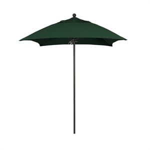 California Umbrella Venture 6' Bronze Market Umbrella in Green