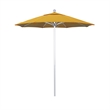 California Umbrella Venture 7.5' Silver Market Umbrella in Lemon