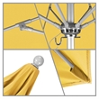 California Umbrella Venture 7.5' Silver Market Umbrella in Yellow