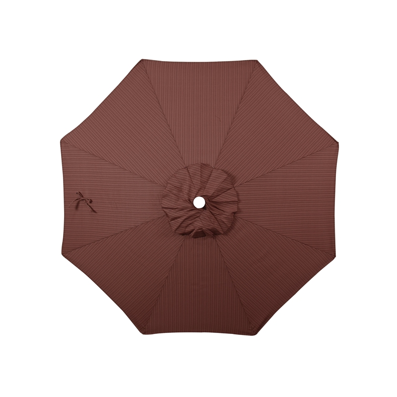 California Umbrella Venture 7.5' White Market Umbrella in Adobe