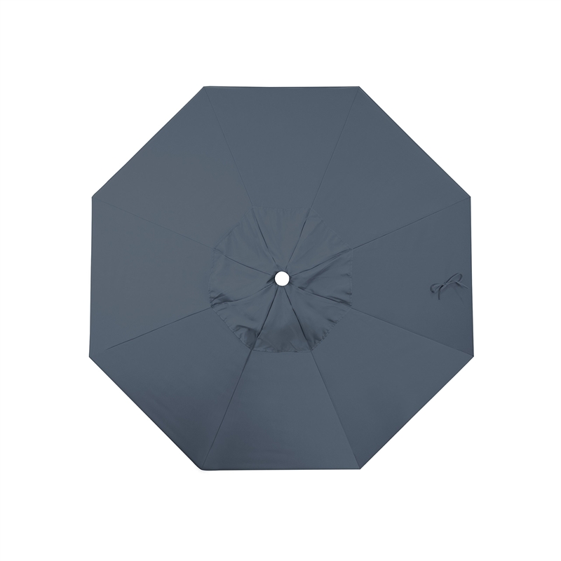 California Umbrella Venture 7.5' White Market Umbrella in Sapphire
