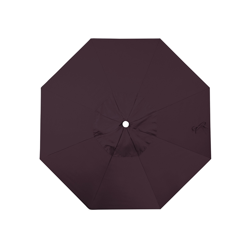 California Umbrella Venture 7.5' White Market Umbrella in Purple