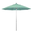 California Umbrella Venture 9' Silver Market Umbrella in Mist