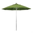California Umbrella Venture 9' Silver Market Umbrella in Cilantro
