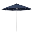 California Umbrella Venture 9' Silver Market Umbrella in Indigo