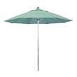 California Umbrella Venture 9' Silver Market Umbrella in Spa