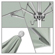 California Umbrella Venture 9' Silver Market Umbrella in Spa