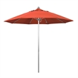 California Umbrella Venture 9' Silver Market Umbrella in Sunset