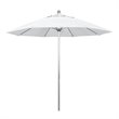 California Umbrella Venture 9' Silver Market Umbrella in Natural