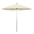 California Umbrella Venture 9' Silver Market Umbrella in Canvas